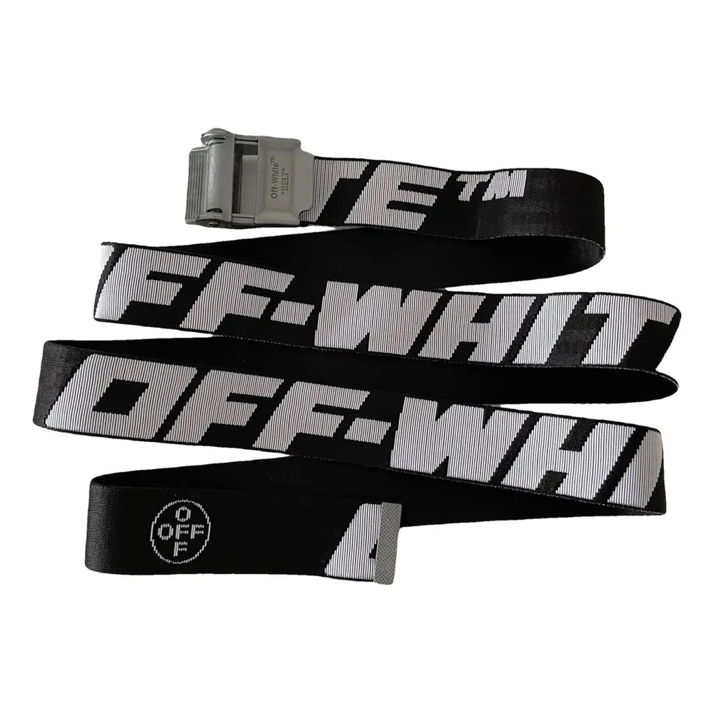 OFF-WHITE Industrial Belt in Black, White and Silver